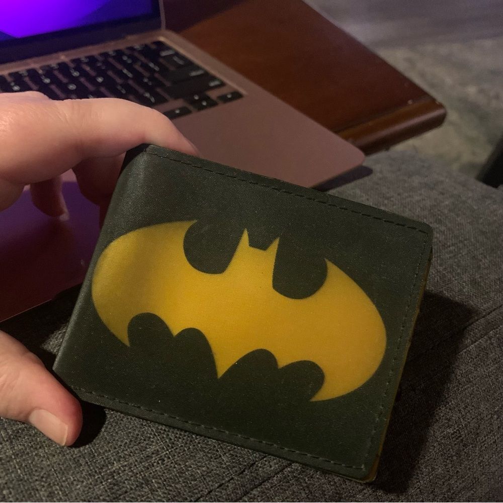Men's Batman Wallet in Yellow and Black